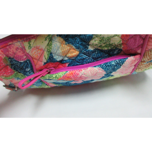Vera Bradley Superbloom Iconic Hipster Crossbody Bag Pink Floral Slim File Bag - Picture 6 of 8